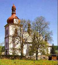 Die Kirche des Hl.Nikolaus (Mikul) Horn Brann * Riesengebirge (Krkonose)