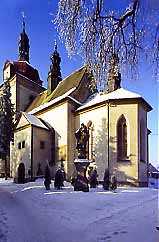 enlarge picture: St. Mikul (St. Nicholas) Church * Krkonose Mountains (Giant Mts)